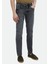 Antrasit Düz Slim Fit Denim Pamuk Karışımlı Pantolon 3