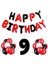 Happy Birthday Folyo Balon Doğum Günü Balon Seti Siyah Rakam Folyo Balon 1