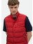 Kırmızı Regular Fit Dik Yaka Casual Dokuma Spor Yelek 4