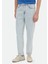 Mavi Düz Loose Fit Denim %100 Pamuk Pantolon 2