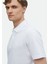 Beyaz Düz Polo Yaka %100 Pamuk T-Shirt 4