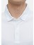 Beyaz Düz Polo Yaka %100 Pamuk T-Shirt 5