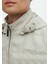 Ekru Regular Fit Kapüşonlu Casual Dokuma Spor Yelek 5
