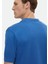 Mavi Jakarlı Polo Yaka %100 Pamuk T-Shirt 5