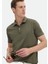 Haki Düz Polo Yaka %100 Pamuk T-Shirt 3