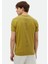 Yağ Yeşili Baskılı Bisiklet Yaka %100 Pamuk T-Shirt 4