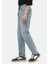 İndigo Düz Regular Fit Denim %100 Pamuk Pantolon 3