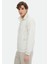 Ekru Regular Fit Gömlek Yaka Casual Dokuma Mont 3