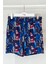 Erkek Havuz Deniz Desenli Şort 021 Koyu Lacivert 4