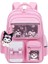 Yeni Öğrenci Okul Çantası Kız Çocuğunun Hafif, Yükü Azaltan, Omurgayı Koruyan Büyük Kapasiteli Sırt Çantası Kuromi Pembe Büyük Boy (Yurt Dışından) 1