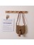 Crossbody Hasır Çanta Yeni Stil Ahşap Boncuk Püskül Hasır Çanta Dokuma Çanta Plaj Çantası Omuzdan Askili Çanta Kadınlar Için Kahverengi (Yurt Dışından) 1