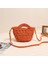 Crossbody Pamuklu Dokuma Çanta Yeni Çok Yönlü Içi Boş Hasır Çanta Kadın Çantası Turuncu (Yurt Dışından) 1