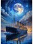 Ahşap Mdf Puzzle Yapboz Dolunay ve Titanic 255 Parça 35*50 cm 1