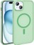 Apple iPhone 14 Uyumlu Kılıf Magsafe Şarj Özellikli Mat Arka Yüzey Sio Kapak, Açık Yeşil 1