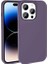 Apple iPhone 14 Pro Max Uyumlu Kılıf Magsafe Şarj Özellikli Sıvı Teknolojili Silinebilir Sert Kivi Kapak, Derin Mor 1