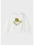 Kız Çocuk Işlemeli Çizim Sweatshirt Bej 3469 2