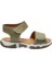 Haki Bantlı Unisex Çocuk Sandalet 2