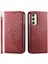 Samsung Galaxy A25 Cüzdan Standı Için Flip Case El Kayışı Eşkenar Dörtgen Şekli Kullanımı (Yurt Dışından) 1