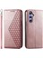 Samsung Galaxy Galaxy Için Flip Case Eşkenar Dörtgen Şekli Cüzdan Günlük Kullanım El Standı (Yurt Dışından) 1