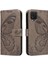 Samsung Galaxy A22 4g Için Flip Case Yüksek Kalite Deri Kabartmalı El (Yurt Dışından) 5