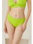Yeşil Reps Yüksek Bel Tek Alt Bikini 1