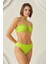 Yeşil Reps Boyundan Bağlamalı Tek Üst Bikini 2