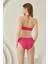 Fuşya Reps Boyundan Bağlamalı Tek Üst Bikini 4