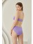 Lila Reps Boyundan Bağlamalı Tek Üst Bikini 3