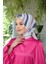 Yaz Işıltısı Koleksiyonu Soft Eşarp Mavi Pudra 1183-08 3