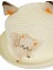 Kız Çocuk 24710-03 Kedi Fügürlü Hasır Şapka 3