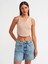 71678 Yanı Apoletli Denim Şort-Tint 3