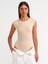 20876 Bisiklet Yaka Bodysuit-Açık Bej 1