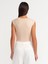 20876 Bisiklet Yaka Bodysuit-Açık Bej 2