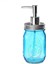 Cam Sıvı Sabunluk,çiçek Desenli, Mavi 1