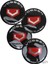 Jant Göbek Arma Vossen Black Sticker 4'lü Set 4