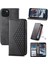 IPhone 15 Için Flip Case Artı El Kayışı Eşkenar Dörtgen Şekli Standı Cüzdan Günlük (Yurt Dışından) 5