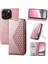 IPhone 15 Için Flip Case Pro El Kayışı Günlük Kullanım Eşkenar Dörtgen Şekli Standı Cüzdan (Yurt Dışından) 1