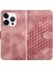 IPhone 16 Için Flip Case Pro Pu Deri Kapak Çevirin Geometrik Desen Kılıf (Yurt Dışından) 1