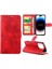 IPhone 14 Için Filp Durumda Pro Tam Koruma Kartı Tutucu Kickstand Pu (Yurt Dışından) 3