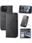 IPhone 15 Için Flip Case Standı Eşkenar Dörtgen Şekli Cüzdan El Kayışı Günlük Kullanım (Yurt Dışından) 1