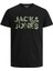 Jack & Jones Bisiklet Yaka Logolu Tişört - Techlogo-12215700 4