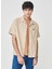 Regular Fit Bej Erkek Gömlek L67PLDUQ_KISA Kollu Gömlek Beden: Xl 4