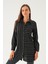 4232A Çizgi Detay Salaş Tunik Siyah 1