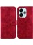 Xiaomi Poco M6 4g Kabartmalı Zambak Manyetik Kickstand Kart Için Flip Case (Yurt Dışından) 1