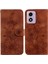 Motorola Moto E14 Kickstand Kabartmalı Zambak Cüzdan Manyetik Için Flip Case (Yurt Dışından) 1