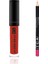 Fırçalı Likit Mat Ruj ve Dudak Kalemi Seti Lip Liner - Lip Gloss 1