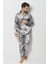 Erkek Ropdöşambır Ve Saten Pijama Takımı 4'Lü Set- Ropman 4