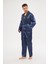 Erkek Ropdöşambır Ve Saten Pijama Takımı 4'Lü Set- Ropman 2