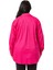 Büyük Beden Cep Detaylı Gabardin Fuşya Ceket Gömlek 3