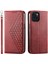 IPhone 15 Için Flip Case Standı Eşkenar Dörtgen Şekli Cüzdan El Kayışı Günlük Kullanım (Yurt Dışından) 1